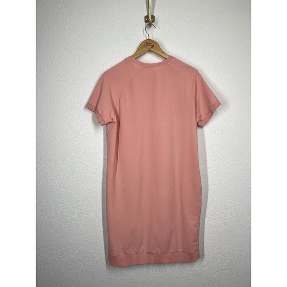 Marine Layer Cassidy Sweatshirt Dress XL Vintage Peach Pink Pockets - Picture 5 of 6